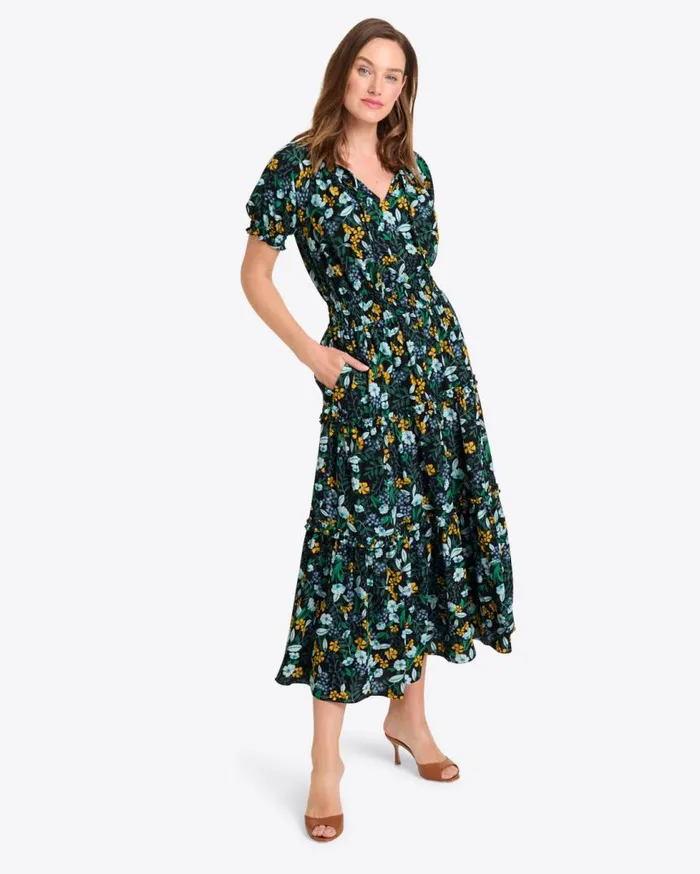 Draper James Midi and Maxi Women Mackenzie Midi Dress In Jasmine Frost