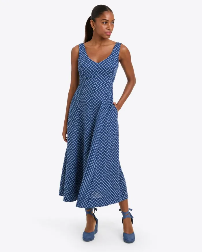 Draper James Midi and Maxi Women Opal Midi Dress In Linen