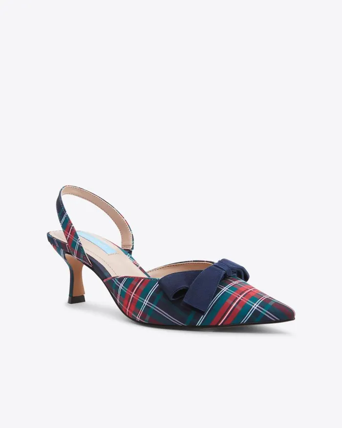 Draper James Mini Women Tess Slingback In Georgia Plaid