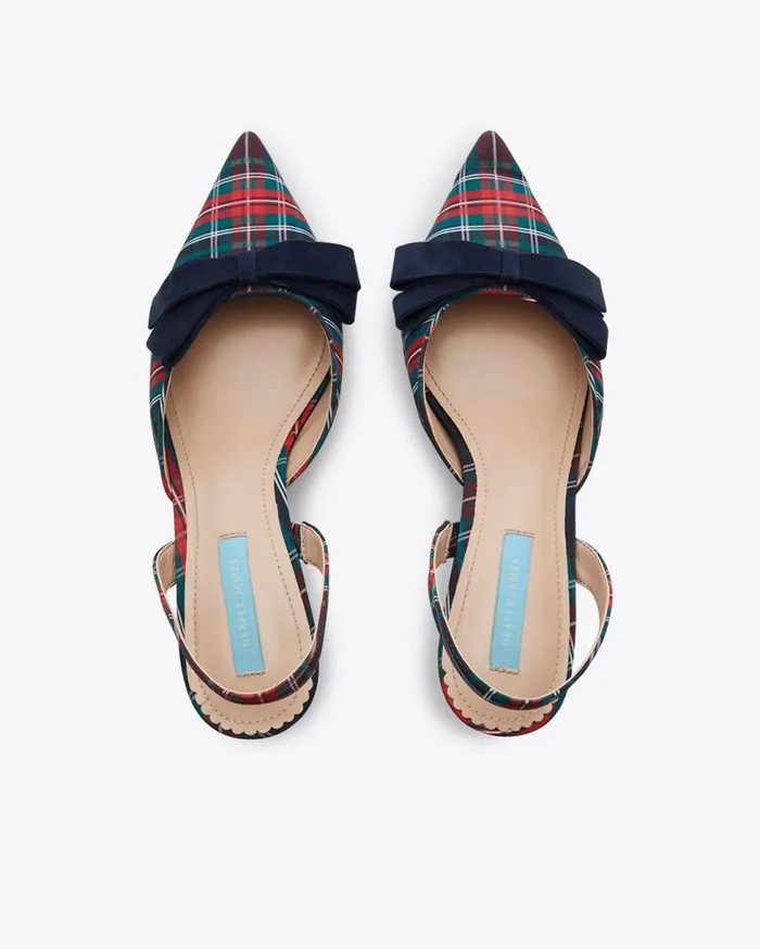 Draper James Mini Women Tess Slingback In Georgia Plaid