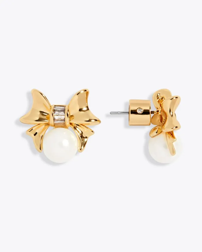 Draper James Shoes Women Bow Pearl Studs