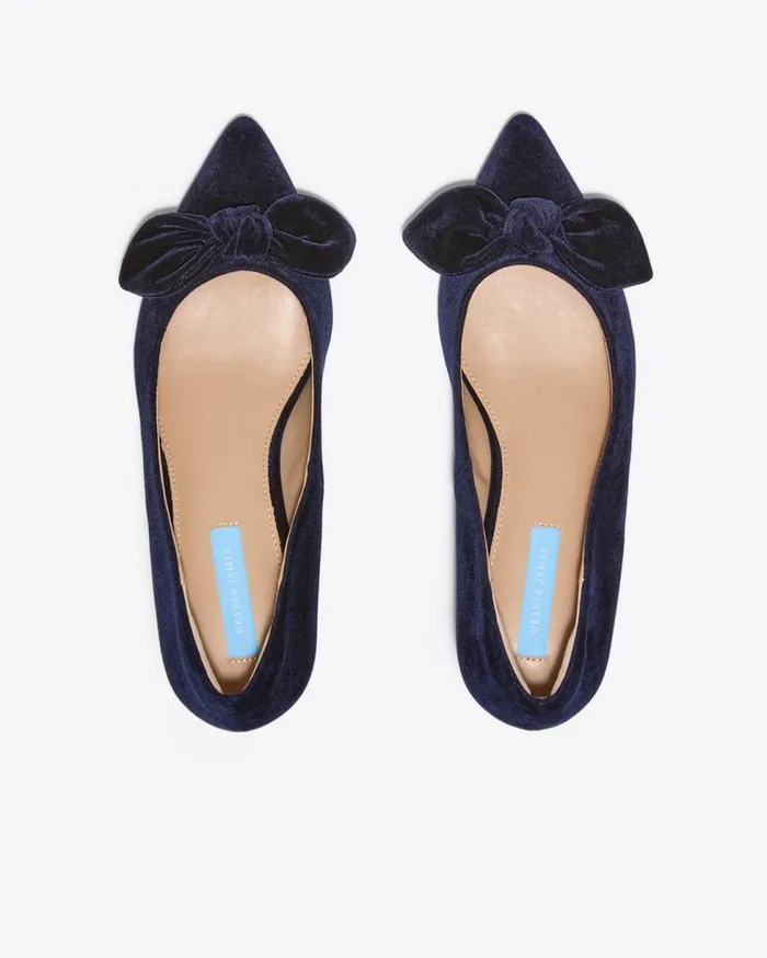 Draper James Shoes Women Frances In Navy Velvet