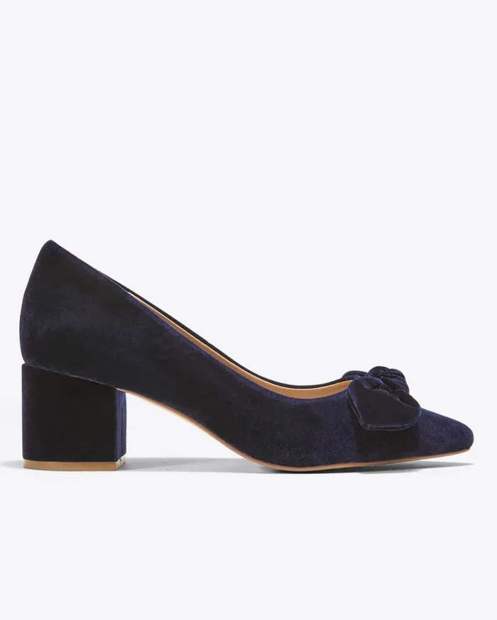 Draper James Shoes Women Frances In Navy Velvet