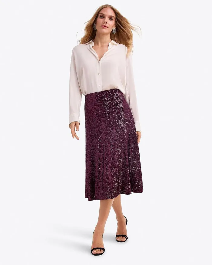Draper James Shoes Women Midi Skirt In Sequins