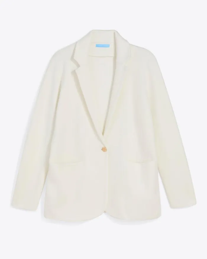 Draper James Sweaters Women Sweater Knit Blazer In Magnolia White