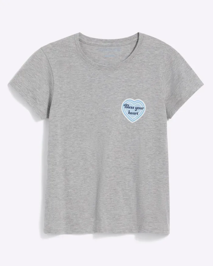 Draper James Tops Women Bless Your Heart TShirt