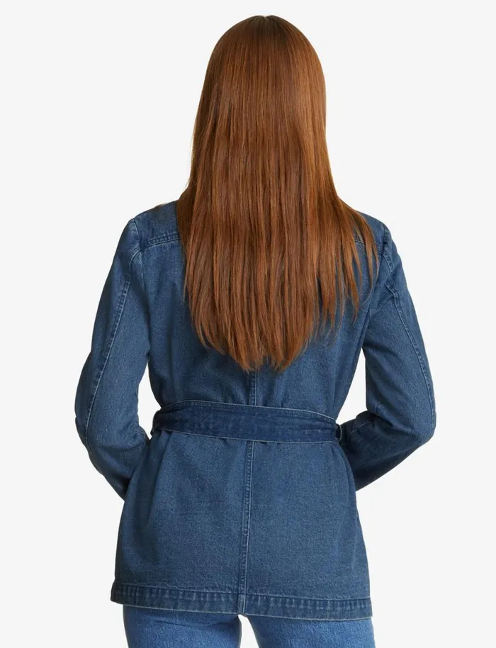 Draper James Tops Women Field Jacket In Dark Wash Denim
