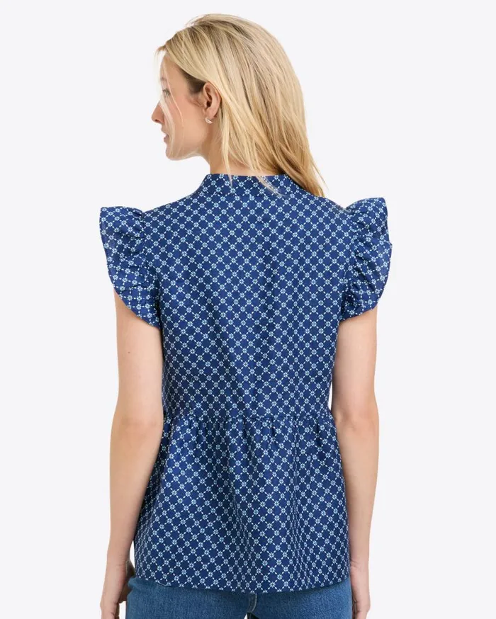 Draper James Tops Women Penelope Top In Linen