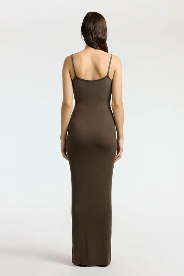 Dresses Skirts Women COTTON CITIZEN Verona Spaghetti Maxi Dress Fossil Cast Dresses Skirts Women COTTON CITIZEN Verona Spaghetti Maxi Dress Fossil Cast