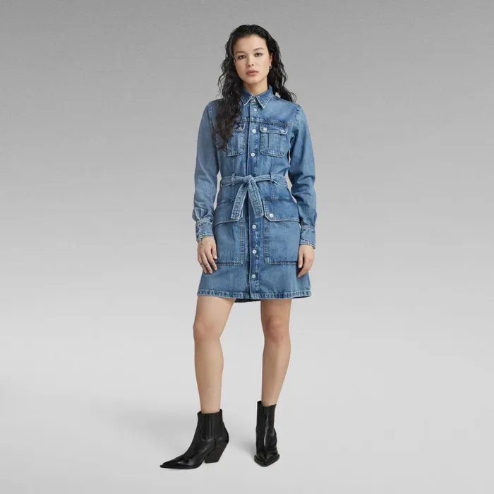 Dresses Women GStar RAW Utility Dress Faded Waterfront