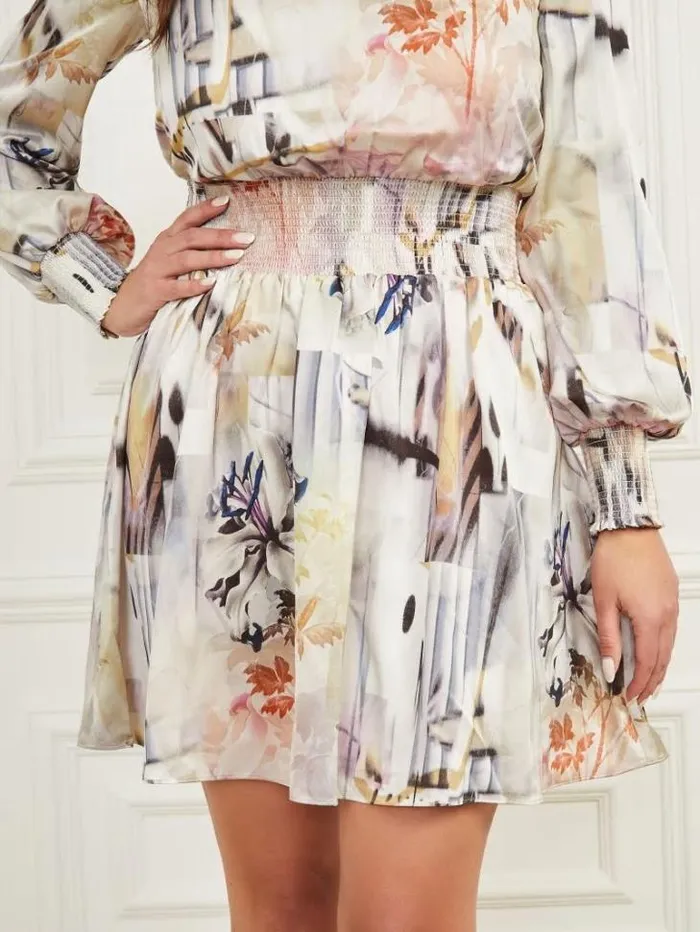 Dresses Women Marciano Clelia Dress Spring Breeze Print Dresses Women Marciano Clelia Dress Spring Breeze Print