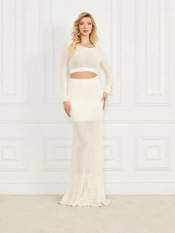 Dresses Women Marciano Flor TwoPiece Set Pale Pearl Dresses Women Marciano Flor TwoPiece Set Pale Pearl