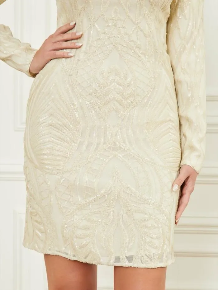 Dresses Women Marciano Roaring Sequins Dress Sandy Shore Multi Dresses Women Marciano Roaring Sequins Dress Sandy Shore Multi