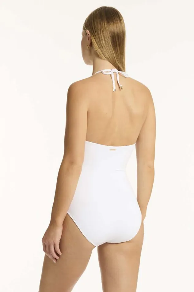 Drift Longline Halter One Piece Drift White Women Sea Level One Pieces