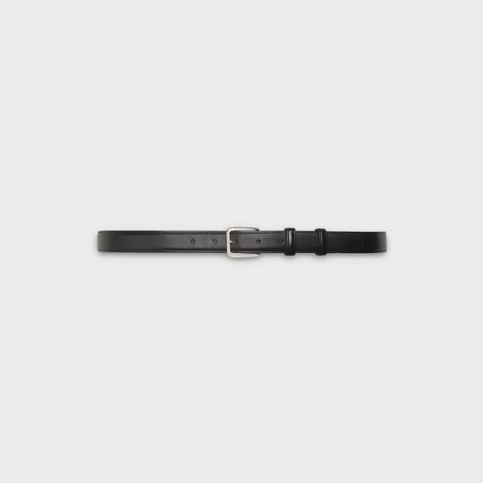 Elegant Belt With Square Buckle In Taurillon Leather Black Men CELINE BELTS