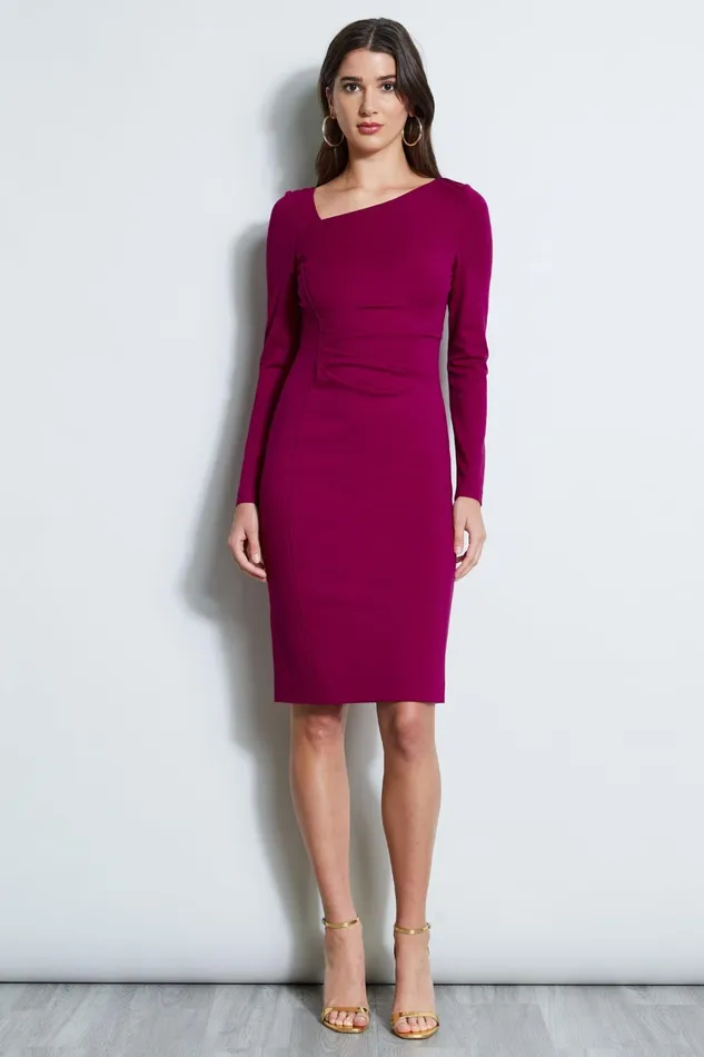 Elie Tahari Dresses and Jumpsuits Asymmetric Knit Dress Boysenberry 8211 Women Elie Tahari Dresses and Jumpsuits Asymmetric Knit Dress Boysenberry 8211 Women