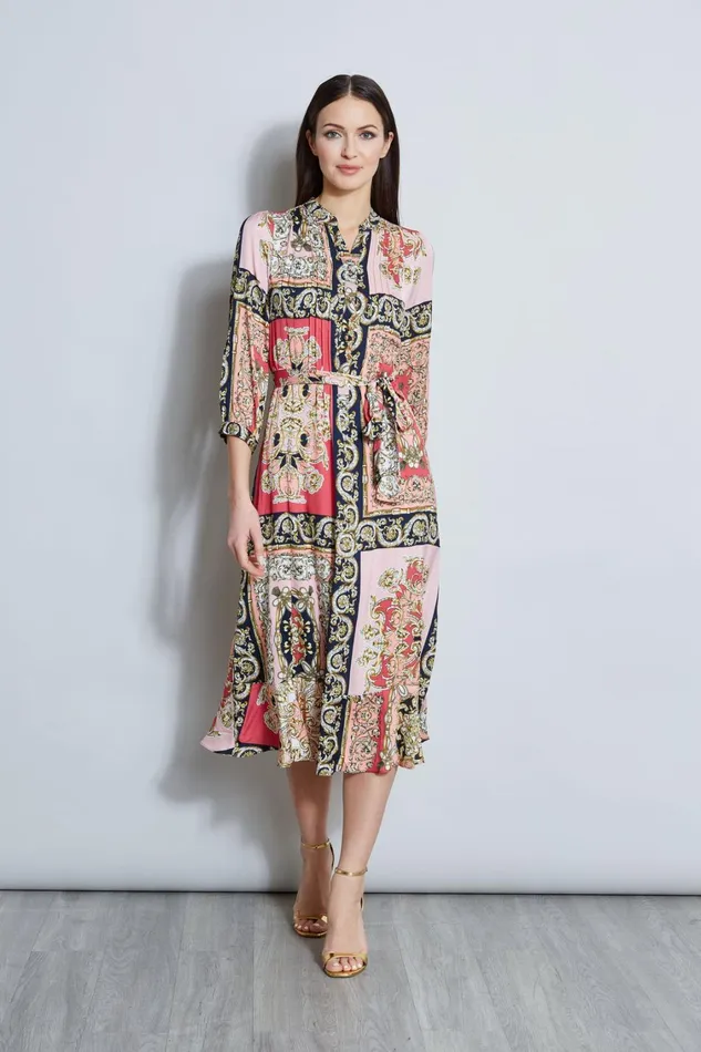 Elie Tahari Dresses and Jumpsuits Baroque Scarf Print Dress Wonder Wheel Baroque Print 8211 Women Elie Tahari Dresses and Jumpsuits Baroque Scarf Print Dress Wonder Wheel Baroque Print 8211 Women
