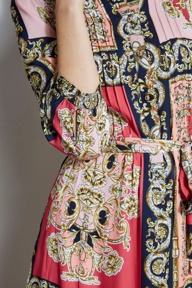 Elie Tahari Dresses and Jumpsuits Baroque Scarf Print Dress Wonder Wheel Baroque Print 8211 Women