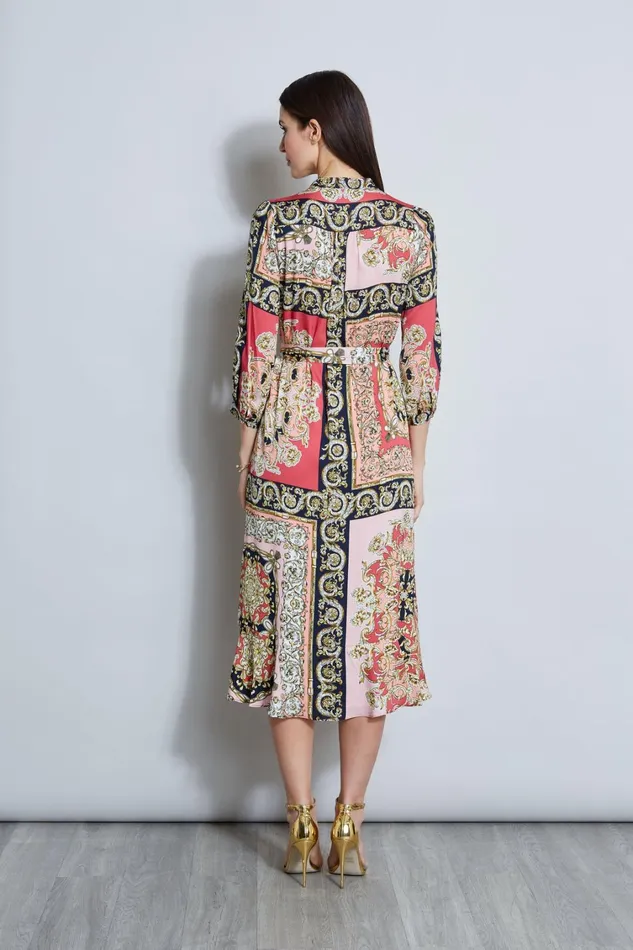 Elie Tahari Dresses and Jumpsuits Baroque Scarf Print Dress Wonder Wheel Baroque Print 8211 Women