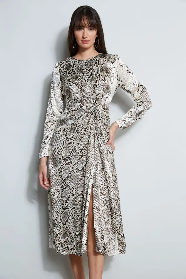 Elie Tahari Dresses and Jumpsuits Burnout Silk Python Dress Boa Burnout 8211 Women