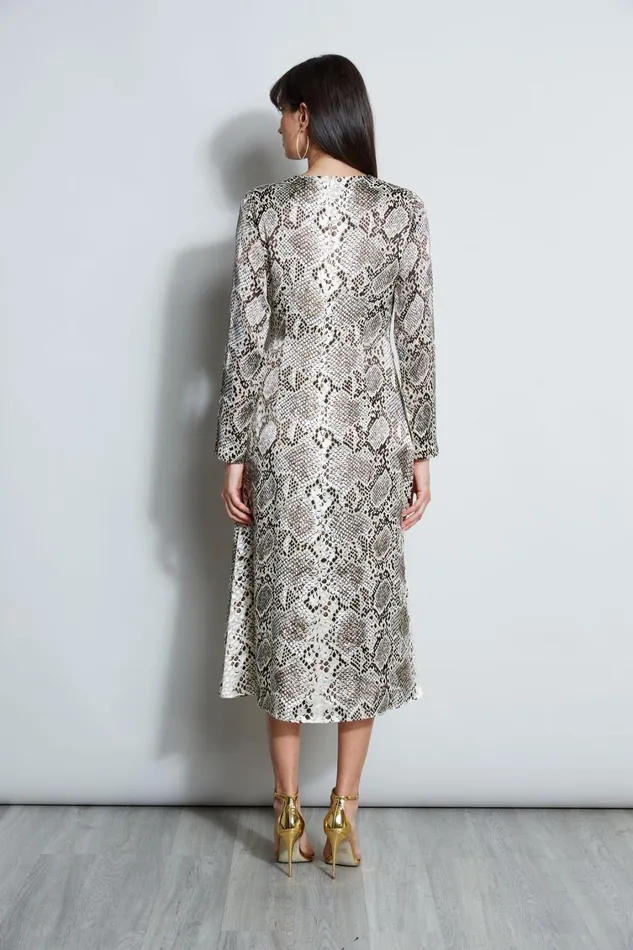 Elie Tahari Dresses and Jumpsuits Burnout Silk Python Dress Boa Burnout 8211 Women