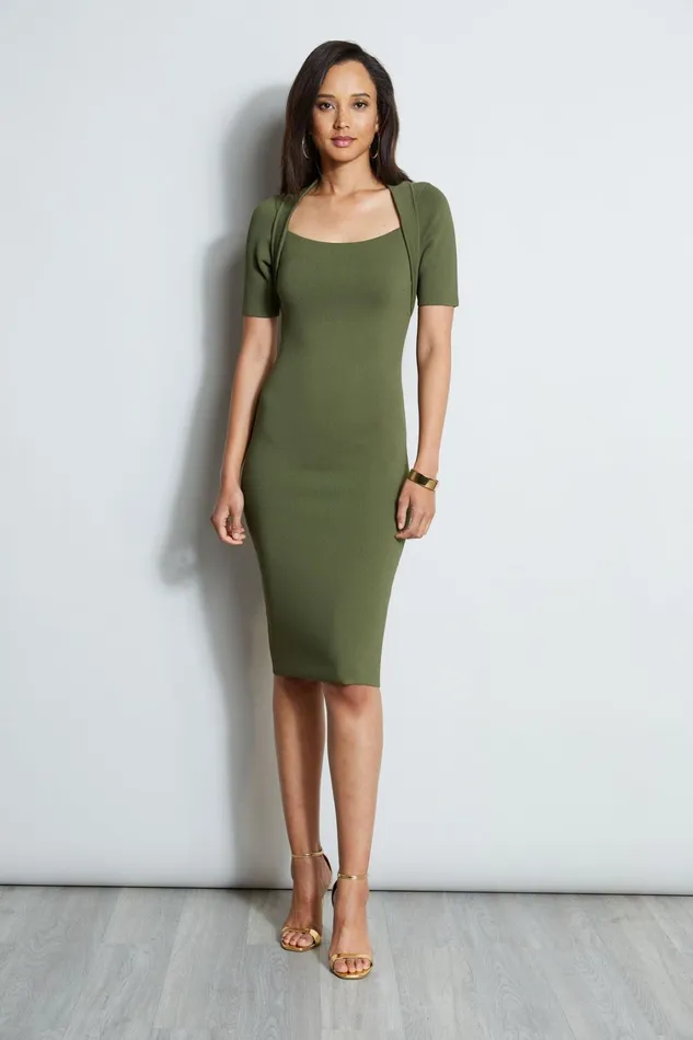 Elie Tahari Dresses and Jumpsuits Contour Sweater Dress Tuscan 8211 Women