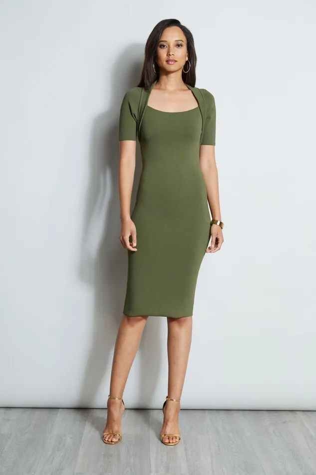 Elie Tahari Dresses and Jumpsuits Contour Sweater Dress Tuscan 8211 Women