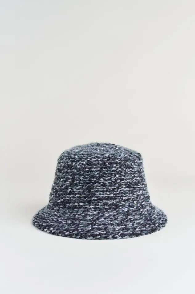 Elie Tahari Hats Gloves and Scarves Tweed Bucket Hat Blue Multi 8211 Women