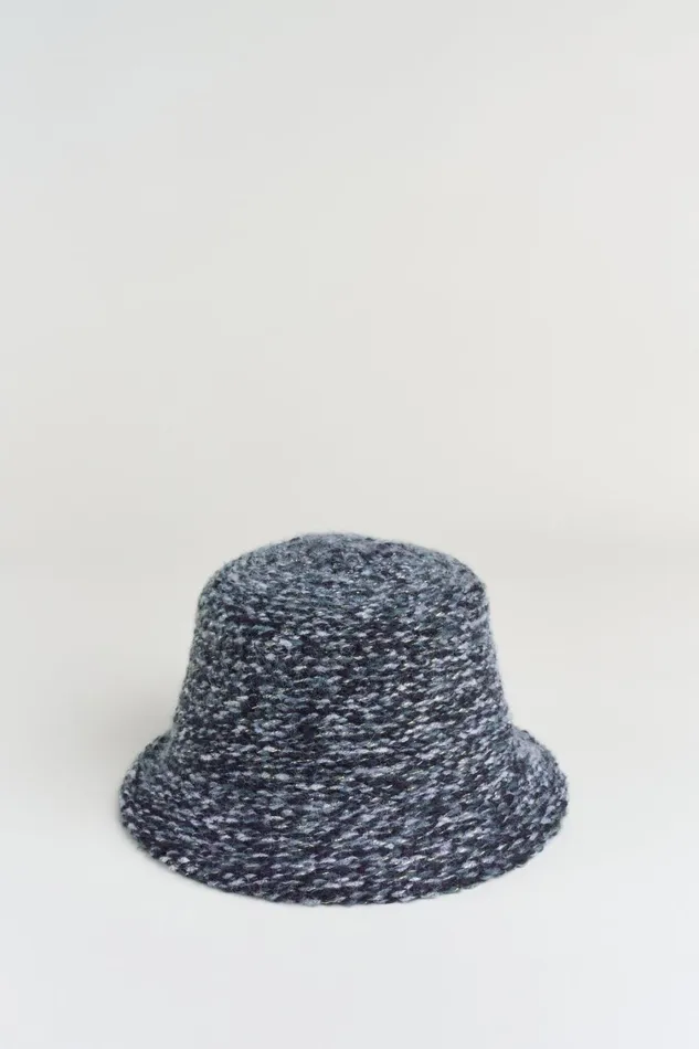 Elie Tahari Hats Gloves and Scarves Tweed Bucket Hat Blue Multi 8211 Women