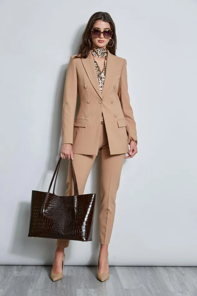 Elie Tahari Jackets and Blazers 7 Button Blazer Camel 8211 Women