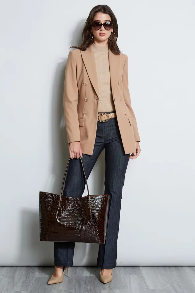 Elie Tahari Jackets and Blazers 7 Button Blazer Camel 8211 Women