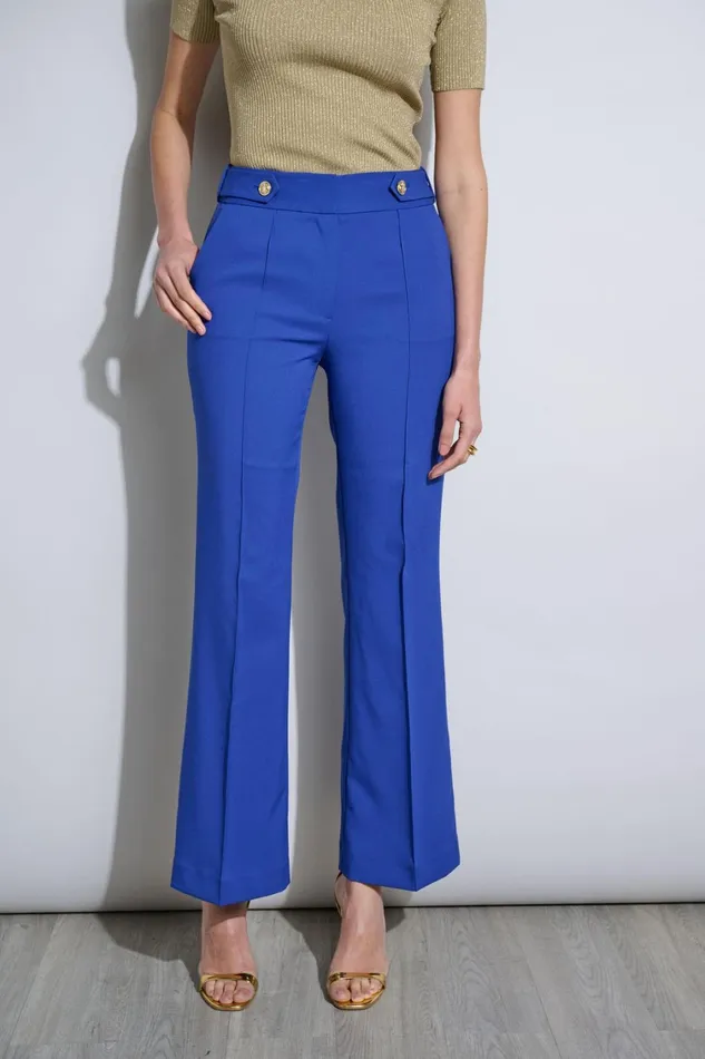 Elie Tahari Pants Crest Button Pant Sapphire 8211 Women