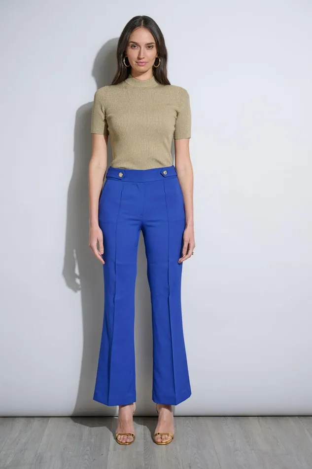 Elie Tahari Pants Crest Button Pant Sapphire 8211 Women