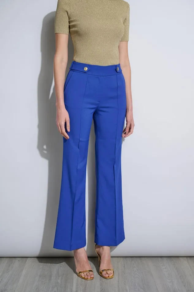 Elie Tahari Pants Crest Button Pant Sapphire 8211 Women