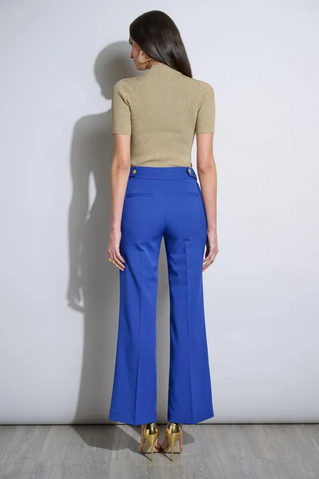 Elie Tahari Pants Crest Button Pant Sapphire 8211 Women
