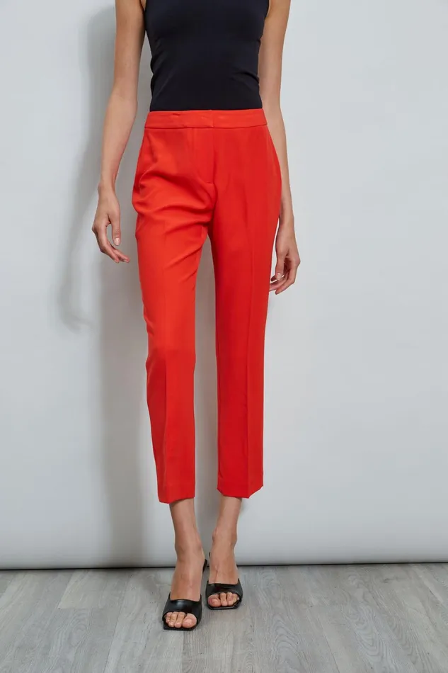 Elie Tahari Pants Slim Fit Ankle Pant Cayenne 8211 Women