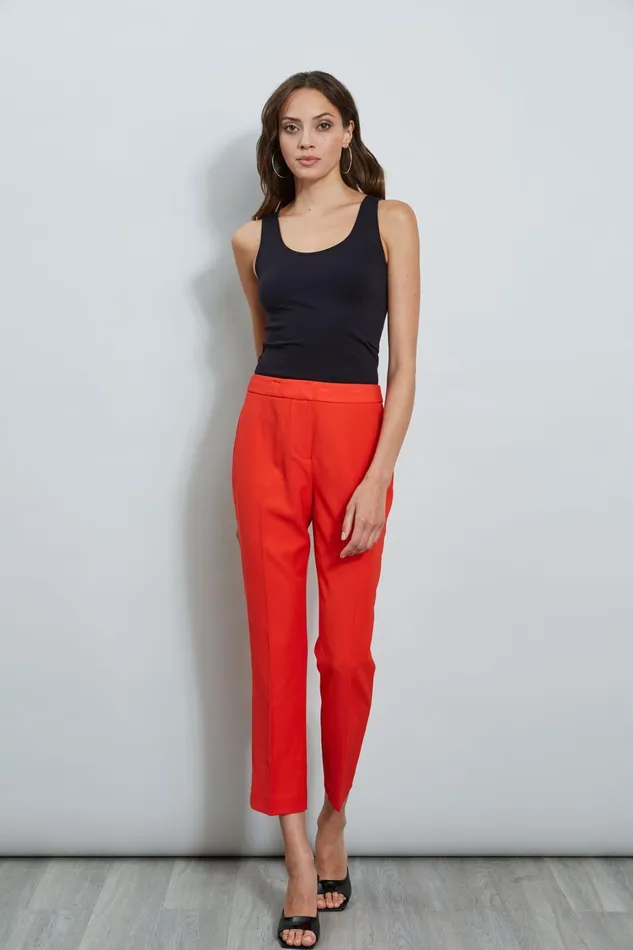 Elie Tahari Pants Slim Fit Ankle Pant Cayenne 8211 Women