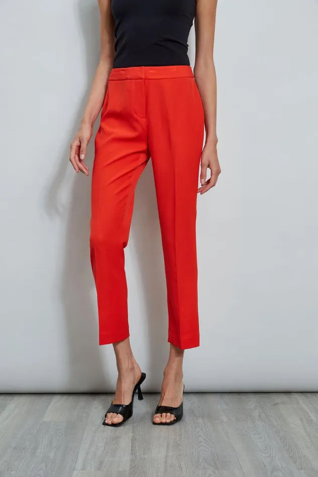 Elie Tahari Pants Slim Fit Ankle Pant Cayenne 8211 Women