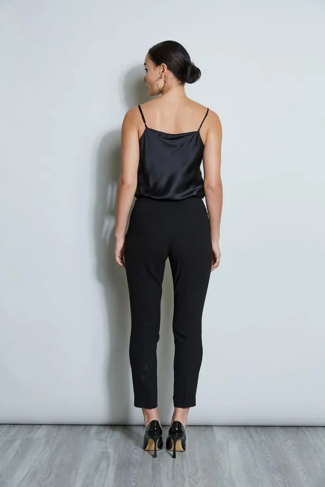 Elie Tahari Pants Slim Fit Crepe Pant Black 8211 Women