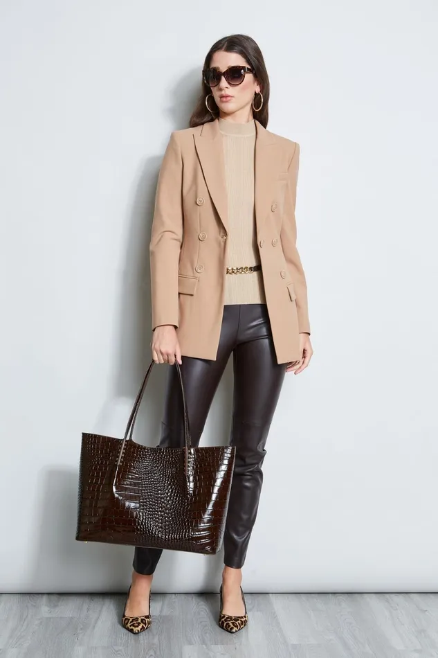Elie Tahari Pants Vegan Leather Legging Espresso 8211 Women