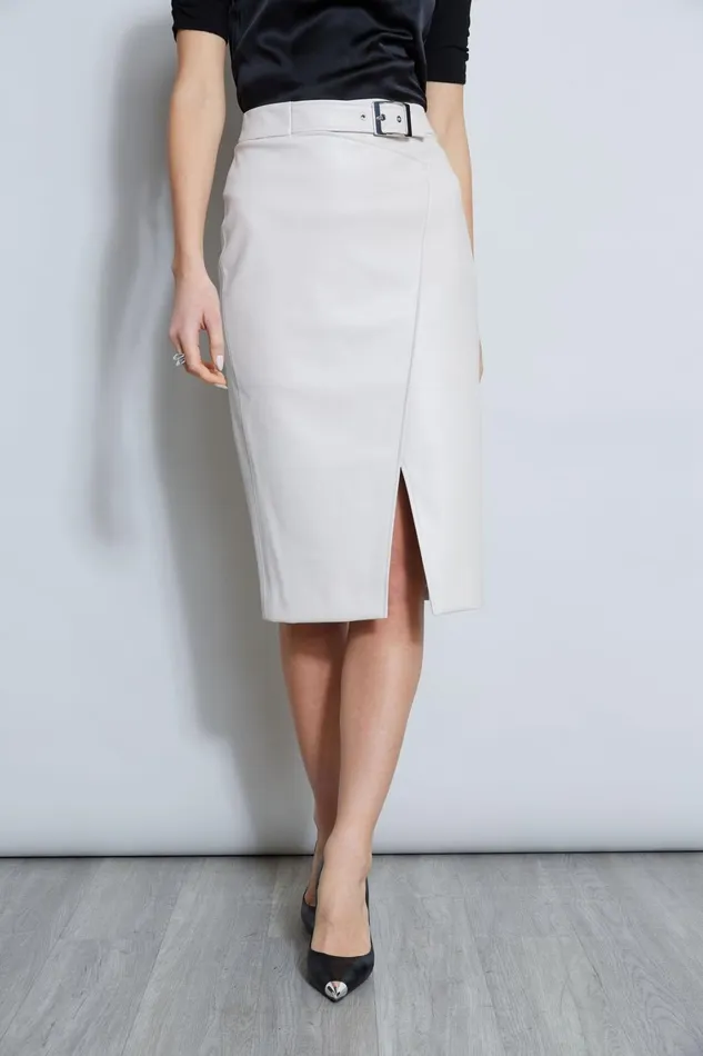 Elie Tahari Skirts Vegan Leather Pencil Skirt Buff 8211 Women
