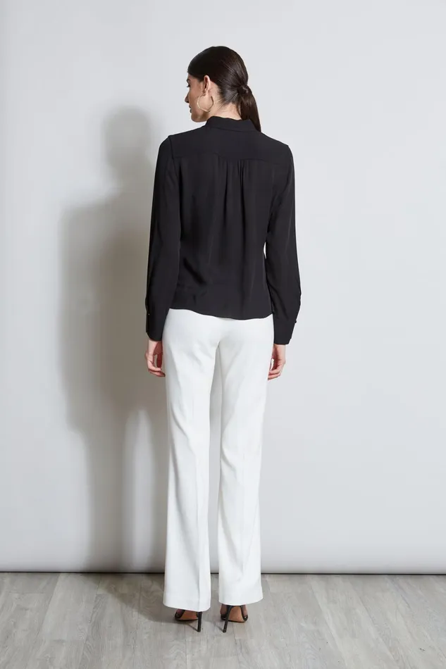 Elie Tahari Tops Contour Side Tie Shirt Black 8211 Women