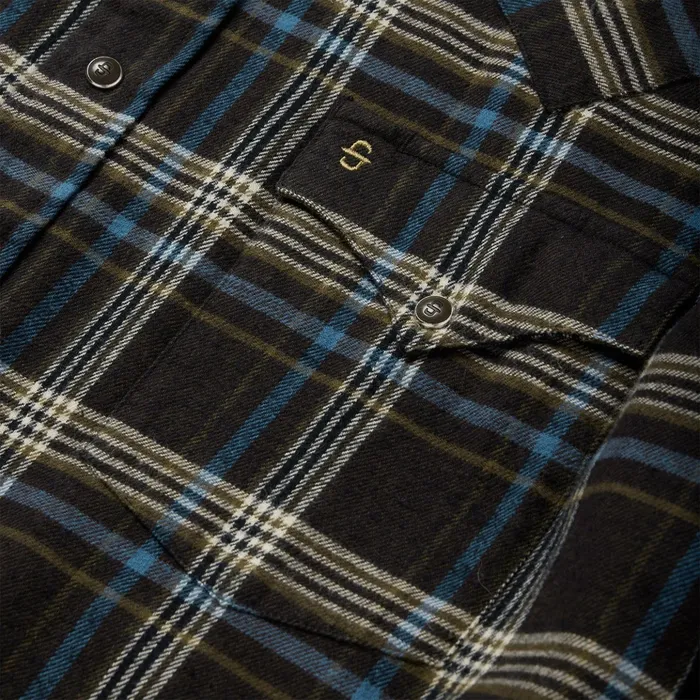 Flannel Shirts Men Stetson Brown Plaid Flannel Western Shirt Brown