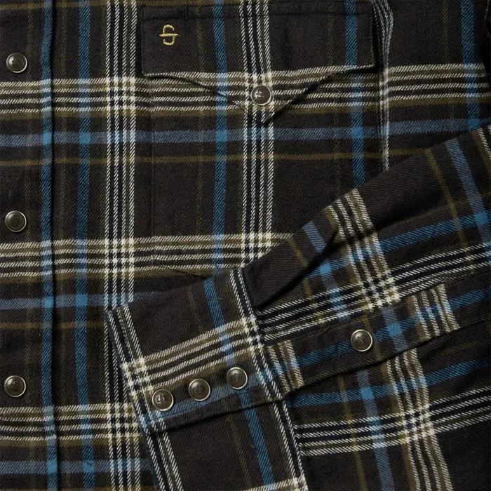 Flannel Shirts Men Stetson Brown Plaid Flannel Western Shirt Brown