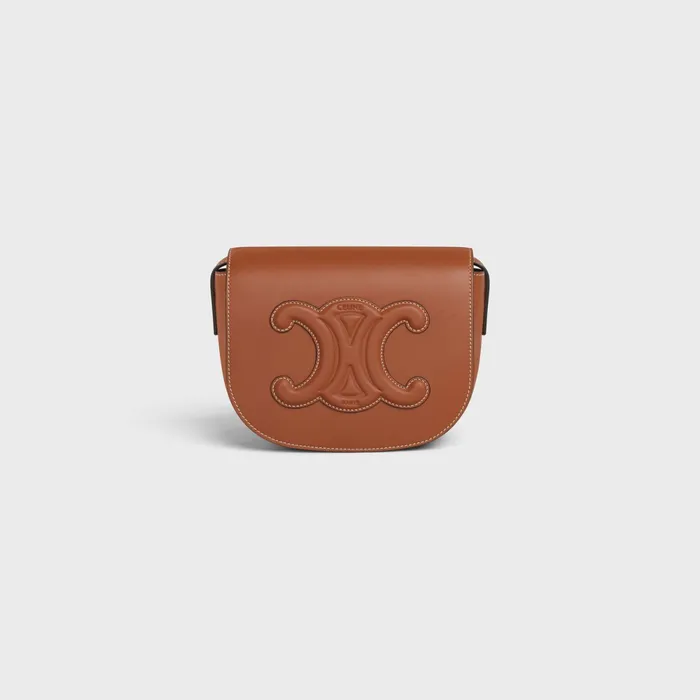 Folco Cuir Triomphe In Smooth Calfskin Tan Women CELINE CUIR TRIOMPHE