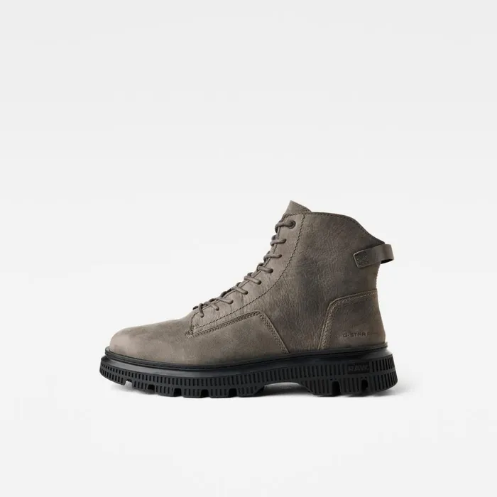 Footwear Men GStar RAW Vetar Mid Oil Boots Raven Black