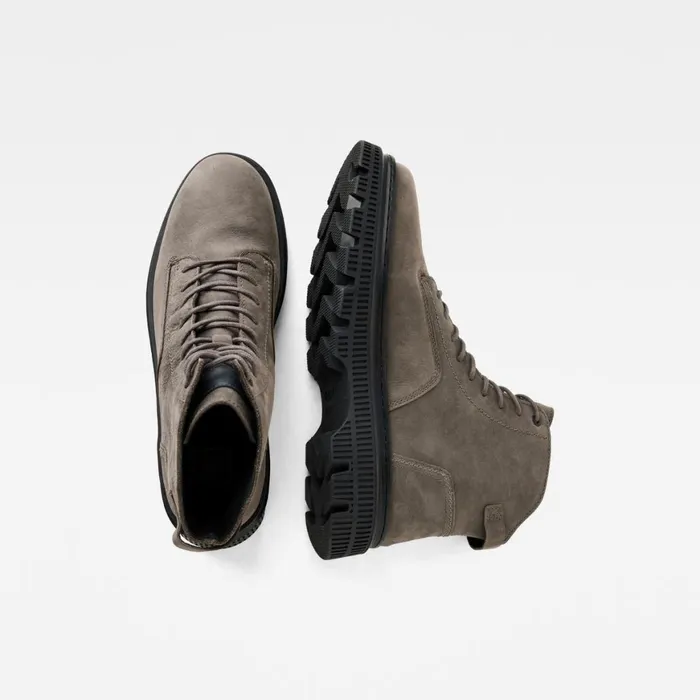 Footwear Men GStar RAW Vetar Mid Oil Boots Raven Black
