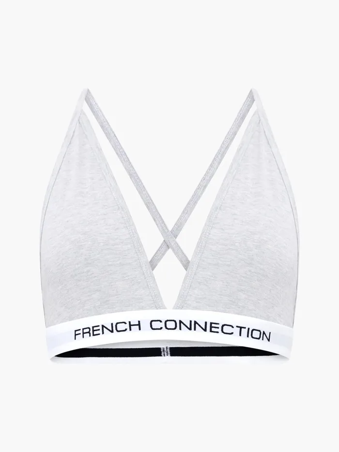 French Connection 2 Pack French Connection Bralettes Logo BlackGrey Woman Underwear and Socks