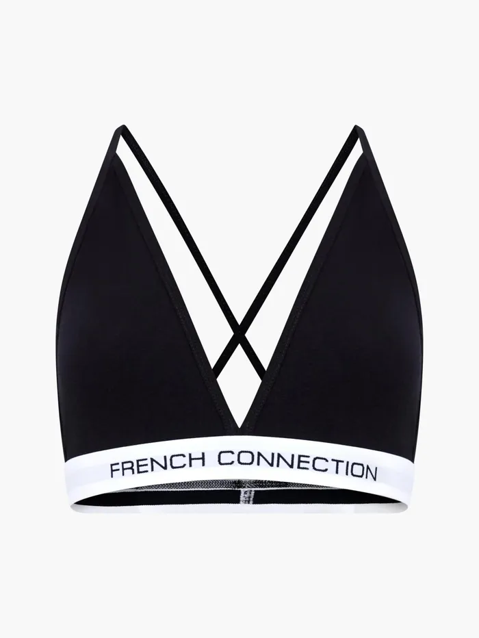 French Connection 2 Pack French Connection Bralettes Logo BlackGrey Woman Underwear and Socks