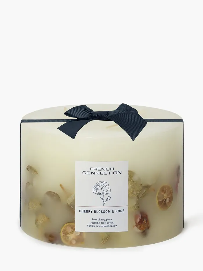 French Connection Cherry Blossom and Rose Botanical 15kg Candle Natural Home Home Accessories French Connection Cherry Blossom and Rose Botanical 15kg Candle Natural Home Home Accessories